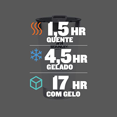 Copo Térmico de Cerveja Stanley com tampa e abridor – Aço Inox e Parede Dupla - 473ML