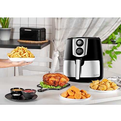 Fritadeira Philco Air Fryer Preto Inox 5.5L PFR06 127V