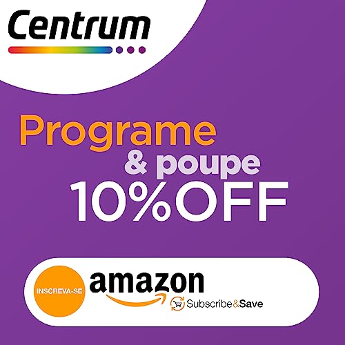 Centrum Suplemento Multivitamínico Adulto Energia, Corpo e Mente com Cafeína e Vitamina B, 60 cápsulas