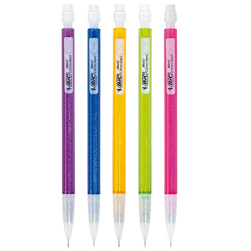Lapiseira BIC Shimmers 0,5mm, Multicor, Corpo Colorido Brilhante, Hexagonal, Leve 14 Pague 12, 891944