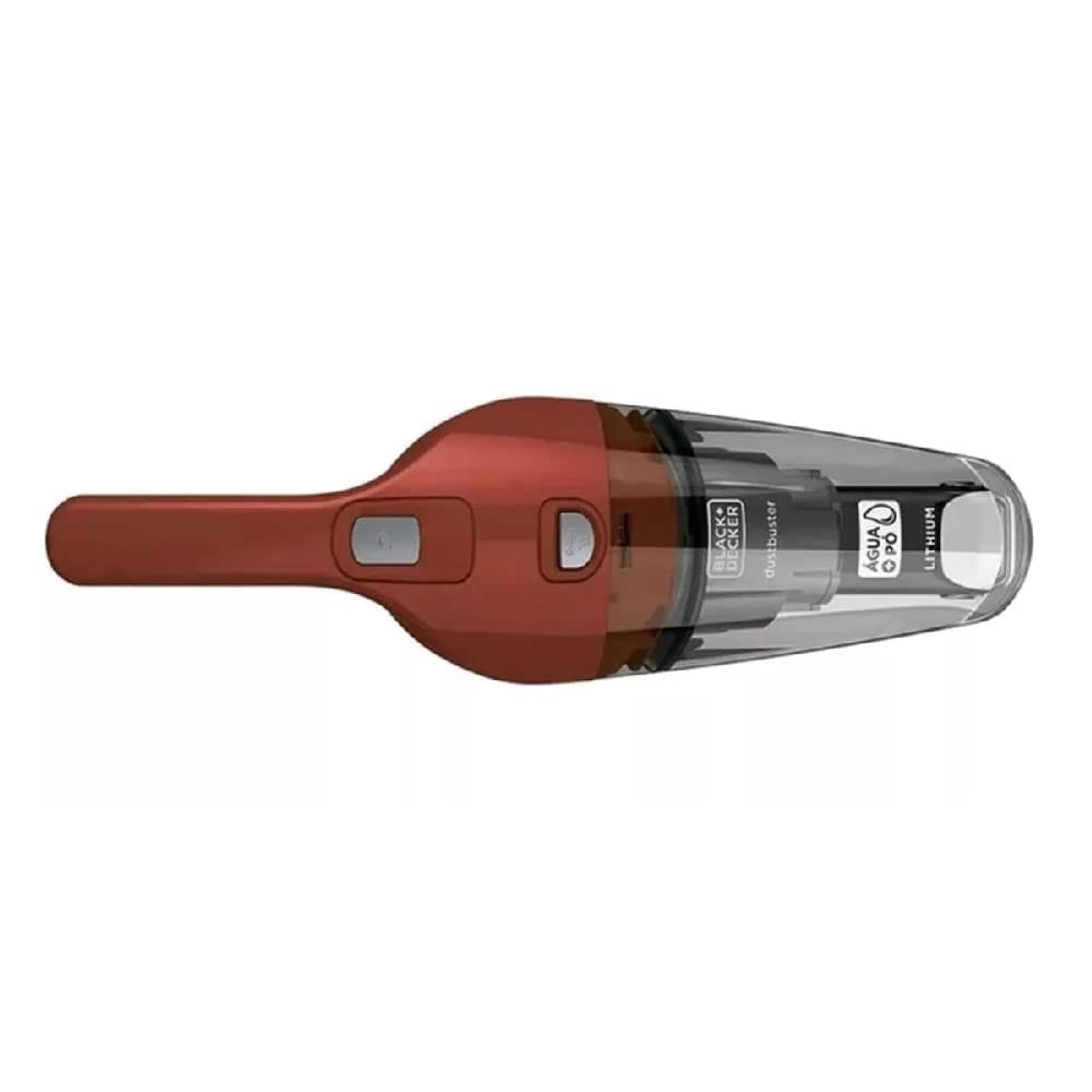 Black Decker Aspirador de Pó e Àgua, Portátil, Vermelho, Modelo APB3600, Bateria de 3,6V