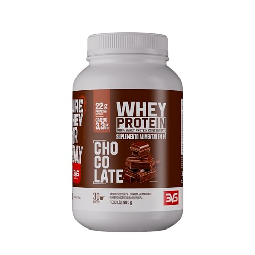 Whey Concentrado 100% Whey Protein 3VS Nutrition - 900g (Chocolate)