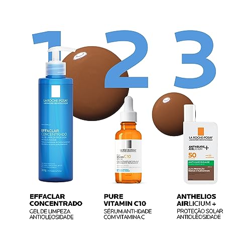 La Roche Posay Anthelios Airlicium Protetor Solar Facial Antioleosidade Cor 6.0 Reduz E Controla A Oleosidade Fps50 Textura Fluida Ultra Leve 40G