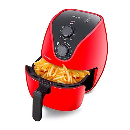 Fritadeira Elétrica Air Fryer 4L 127V 1500W com Grade Vermelha Multilaser - CE083