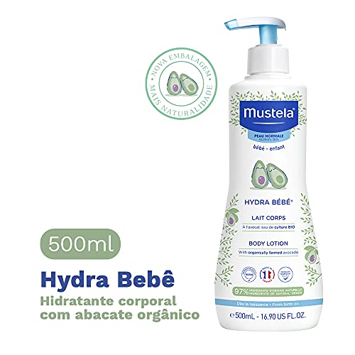 Mustela Bebê Com Abacate Orgânico Hidratante Corporal Infantil 97% De Ingredientes De Origem Natural 500Ml E Criança 500 Ml