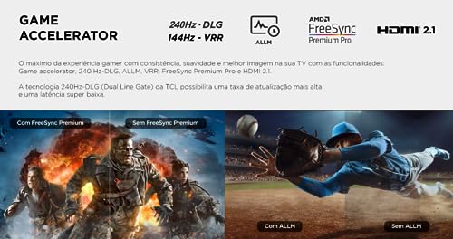 TCL QLED TV 50” C645 4K UHD GOOGLE TV DOLBY VISION GAMING