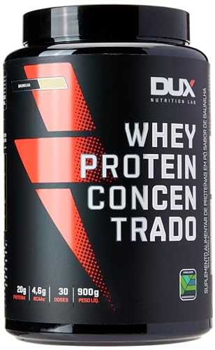 DUX Whey Protein Concentrado Pote (900G) - Sabor Baunilha
