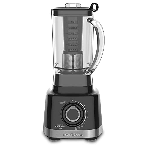 Liquidificador Turbo, Blq1300p, 1200W, 3L, Chumbo, 220v, Britânia