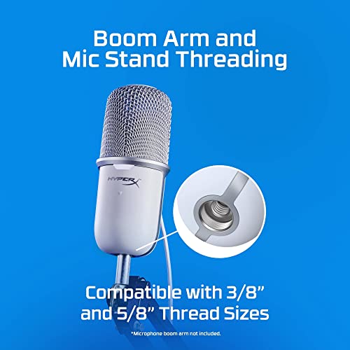HyperX SoloCast USB WHT Microphone, Modelo: 519T2AA