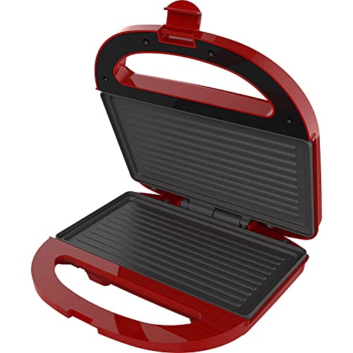 Sanduicheira Minigrill Cadence Colors Vermelha 127V - SAN261, Modelo:SAN261-127V