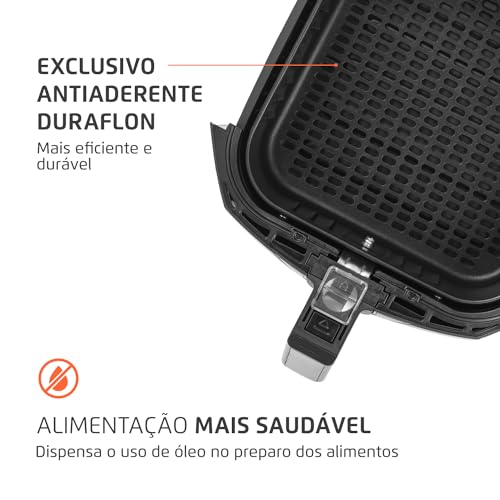 Fritadeira Sem Óleo Air Fryer 5L, Mondial, Preto/Inox, 1900W, 110V - AFN-50-BI