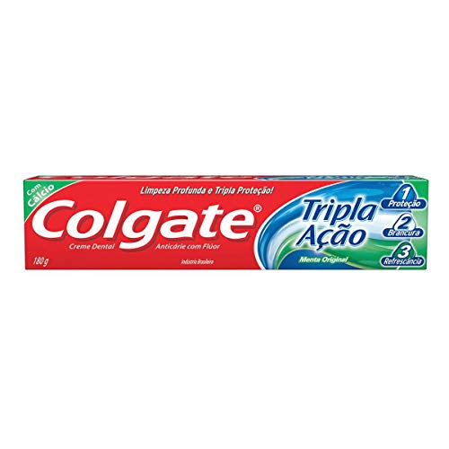 COLGATE Creme Dental Colgate Tripla Ação Menta Original 180G Promo Tamanho Família 180G
