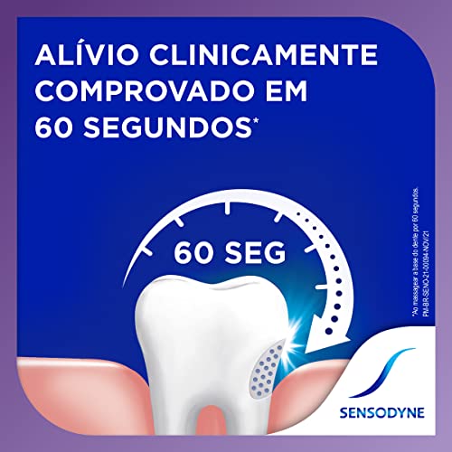 Sensodyne Creme Dental Rápido Alívio e Proteção Duradoura para Dentes e Gengivais Sensíveis, Leve 3 unidades e Pague 2, 50g cada
