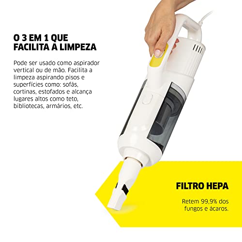 Aspirador de Pó Vertical 2 em 1 Kärcher VCL 2 com filtro 220V
