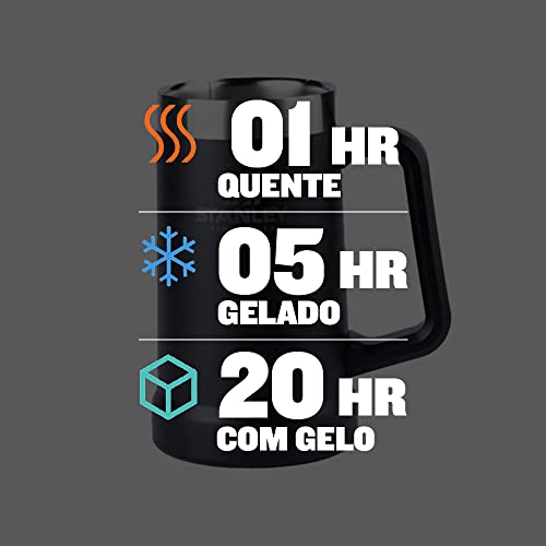 Caneca Térmica de Cerveja Stanley Matte Black | 709ML