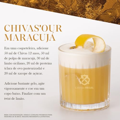 Whisky Chivas Regal 12 anos Blended Escocês - 750 ml