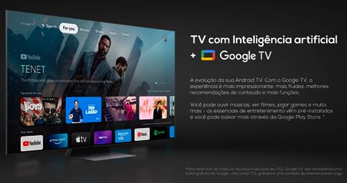TCL QLED TV 55” C645 4K UHD GOOGLE TV DOLBY VISION GAMING