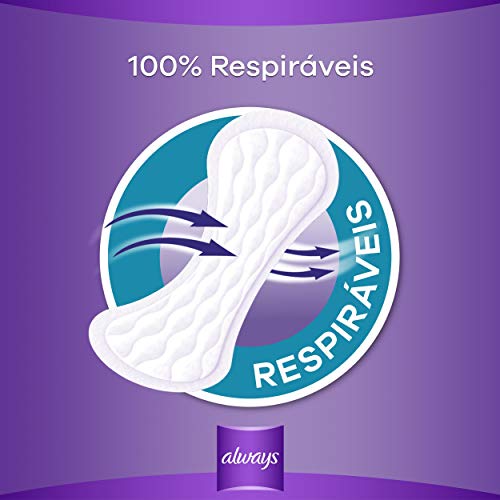 Always Protetores Diários Diários Sem Perfume Respirável 80 Unidades