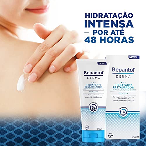 Bepantol Derma Hidratante Corporal, Creme Hidratante Corporal, Uso Diário, Creme Hidratante Restaurador 200ml