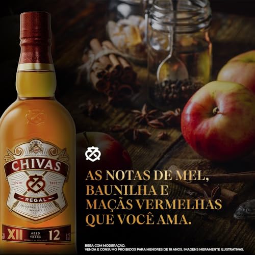 Whisky Chivas Regal 12 anos Blended Escocês - 750 ml