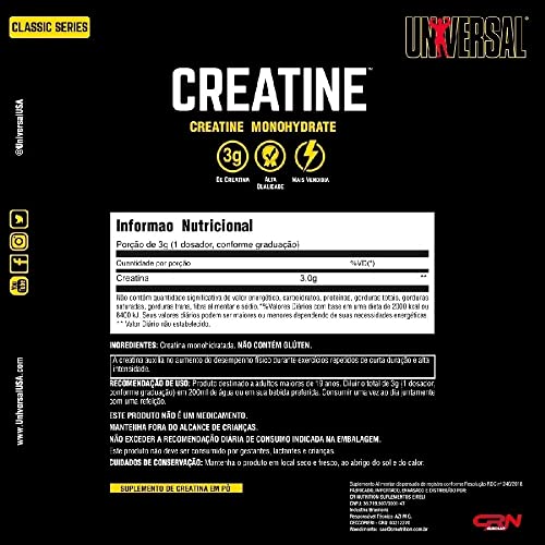 Creatina Universal Original Importada 200g