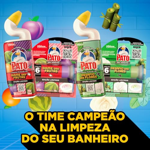 Pato Limpador Sanitário Limpeza Profunda Gel Edição Limitada Desafio das Flores 750ml