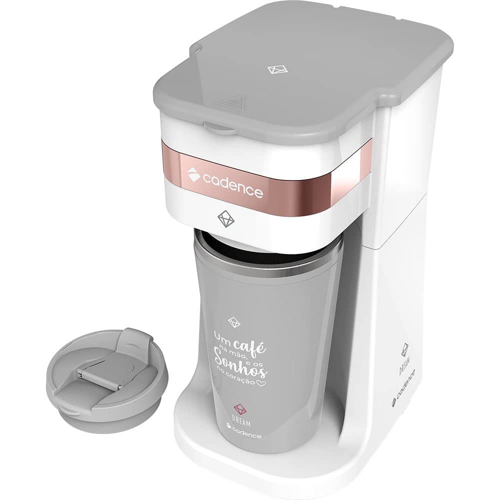 Cafeteira Elétrica Cadence Dream Rosé Gold com Copo Térmico - 127V