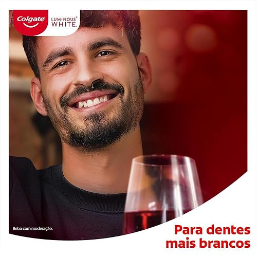 Colgate Creme Dental Clareador Luminous White Carvão Ativado 140G