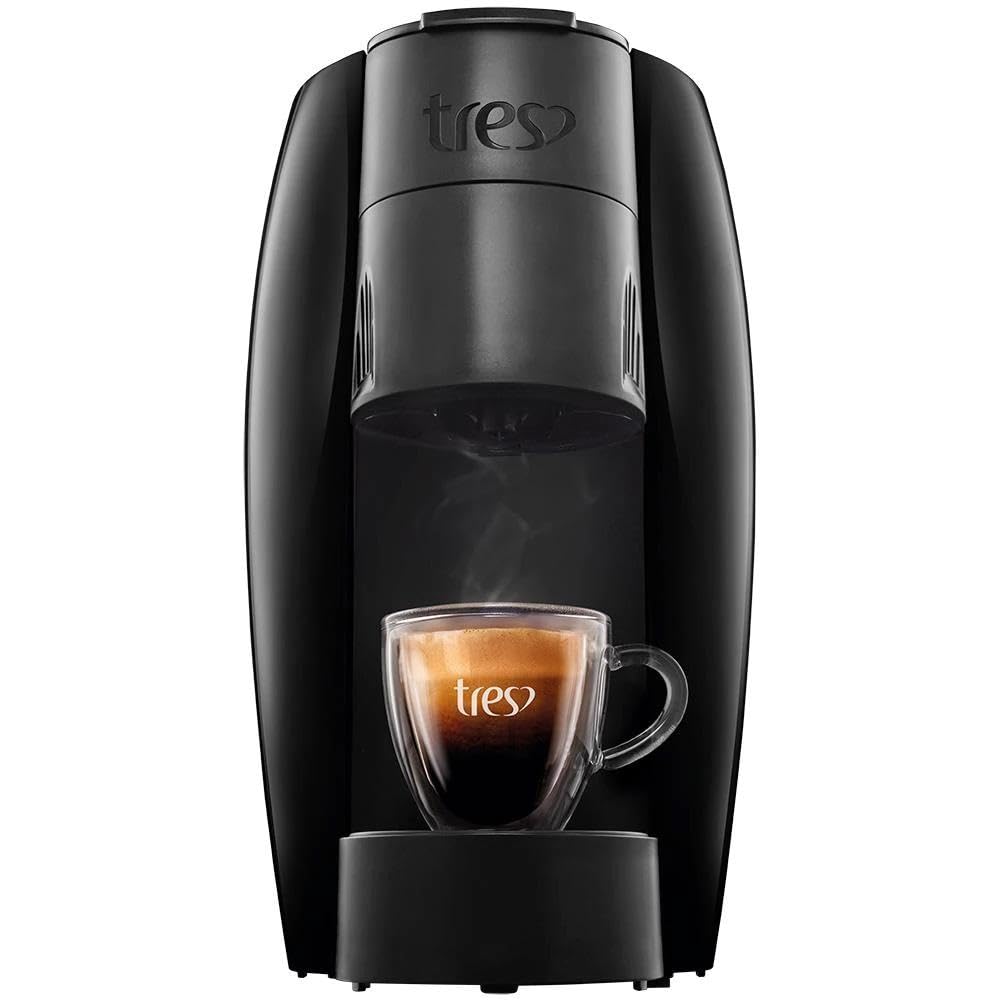 Cafeteira Espresso LOV Preta Automática 220V - TRES 3 Corações