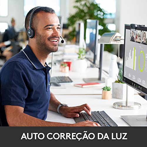 Webcam HD Logitech C270 com Microfone Embutido e 3 MP para Chamadas e Gravações em Vídeo Widescreen