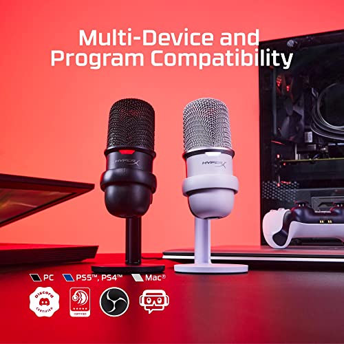 HyperX SoloCast USB WHT Microphone, Modelo: 519T2AA