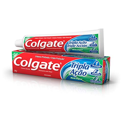 COLGATE Creme Dental Colgate Tripla Ação Menta Original 180G Promo Tamanho Família 180G