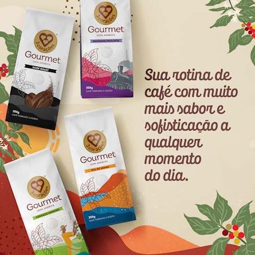 3 Corações Café Torrado E Moído Gourmet Cerrado Mineiro Pacote 250G