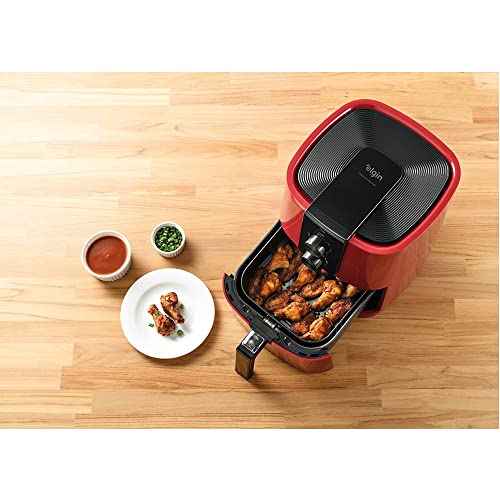 Fritadeira Elétrica Cuisine Fry Gourmet Elgin 5,5 Litros Vermelha com cesta removível 110V - Airfryer