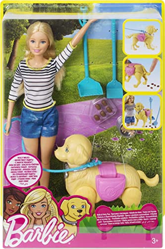 Barbie Passeio Com Cachorrinho Mattel Loira