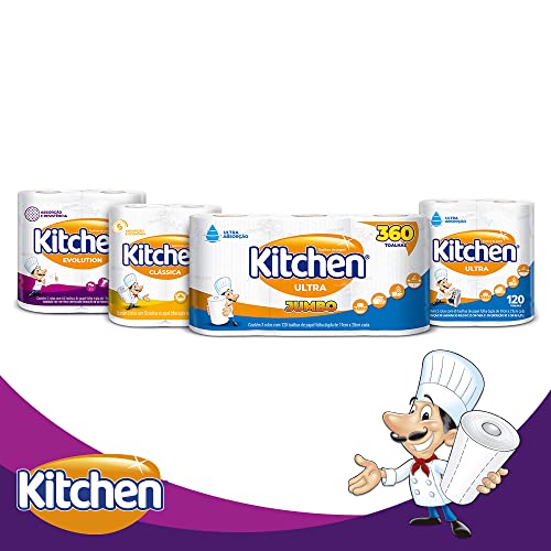 Kitchen Papel Toalha Folha Tripla Total Absorv 120 Folhas