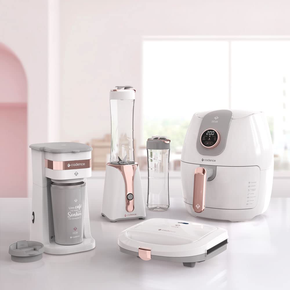 Cafeteira Elétrica Cadence Dream Rosé Gold com Copo Térmico - 127V