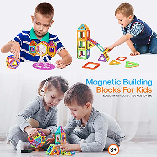 Brastoy Blocos De Montar Magnético Brinquedo Educativo Infantil (120 Peças)