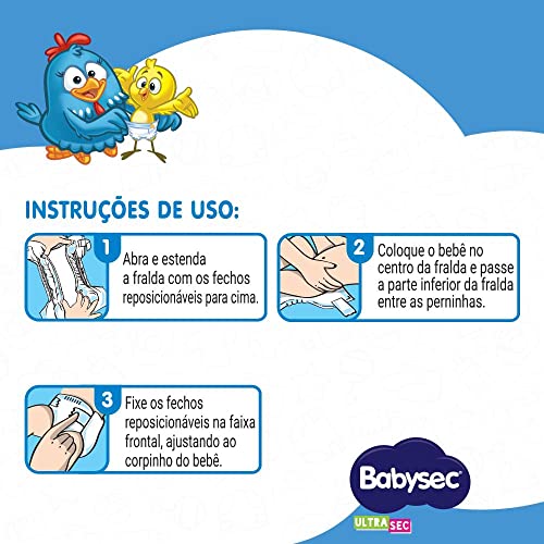 Babysec Fralda Ultrasec Galinha Pintadinha Azul Xg 60 Unidades