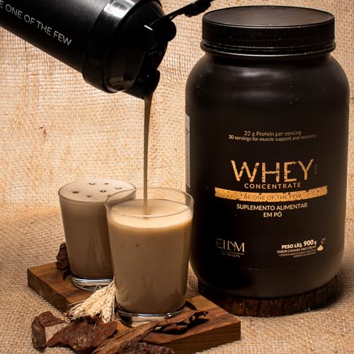 Whey Protein 900g Ellym Nutrition Premium 22g Proteína Dose Sabor Cookies And Cream 73% Proteína por Dose