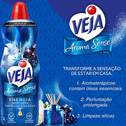 Veja Aroma Sense Energia - Limpador Perfumado, com óleos essenciais, 2L