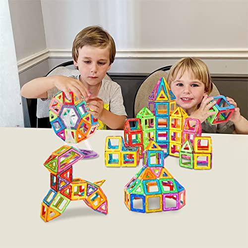 Brastoy Blocos De Montar Magnético Brinquedo Educativo Infantil (120 Peças)