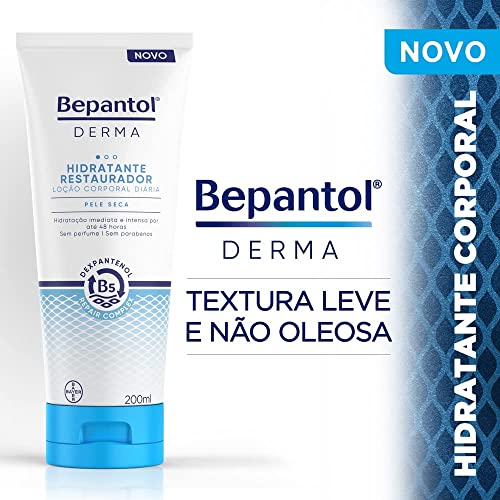 Bepantol Derma Hidratante Corporal, Creme Hidratante Corporal, Uso Diário, Creme Hidratante Restaurador 200ml