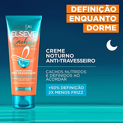 ELSÉVE Creme Noturno Anti-Travesseiro Elseve Cachos Longos Dos Sonhos 200Ml