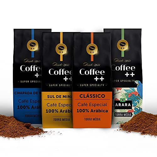 Kit 4 Pacotes Café Especial Torrado e Moído Coffee Mais Fazendas E Arara