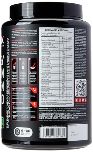 DUX Whey Protein Concentrado Pote (900G) - Sabor Baunilha
