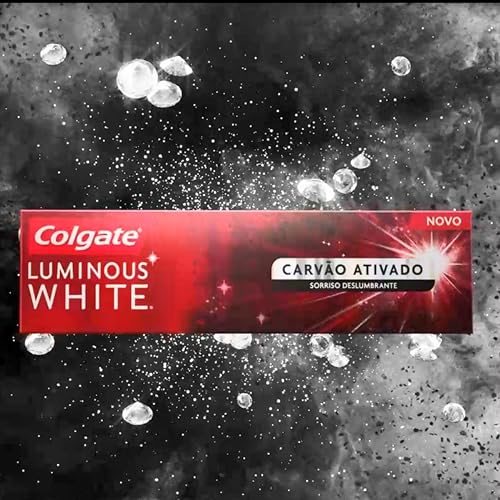 Colgate Creme Dental Clareador Luminous White Carvão Ativado 140G