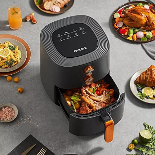 Fritadeira Elétrica Air Fryer 6l Gaabor 1400w Jumbo Tamanho Família 127v