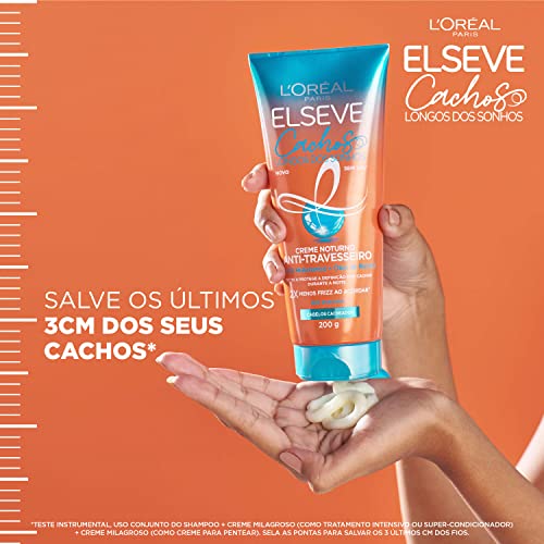 ELSÉVE Creme Noturno Anti-Travesseiro Elseve Cachos Longos Dos Sonhos 200Ml