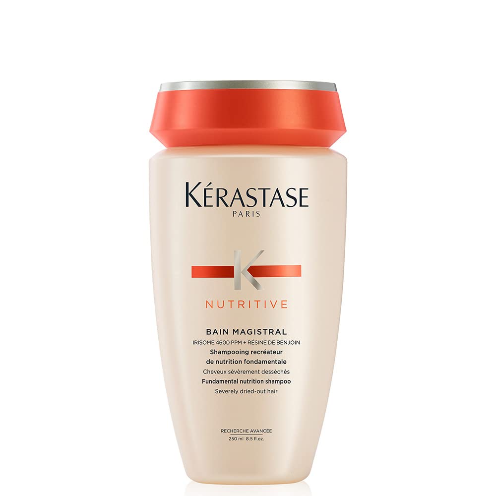 Kérastase Shampoo Nutritive Bain Magistral, Cabelos ressecados, Nutrição, Complexo Irisome, Resina de Benjoim, Ceramidas, 250 ml